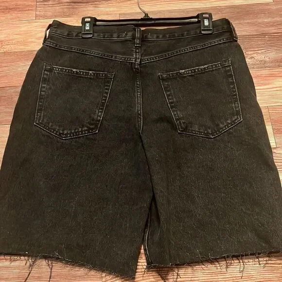 NWOT Free People Vintage Flair Boy Jorts Jean Shorts Mustard Button Fly - Picture 2 of 6